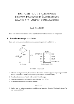 TP7: Aop en comparateur