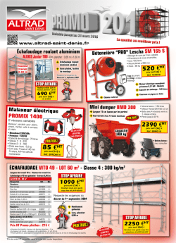 Prix HT Promo - FRANCE ECHELLES