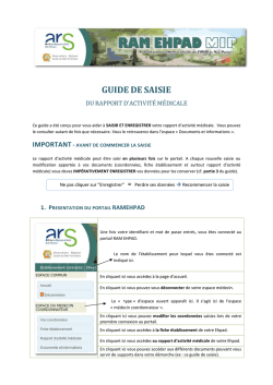 GUIDE DE SAISIE - ramehpad