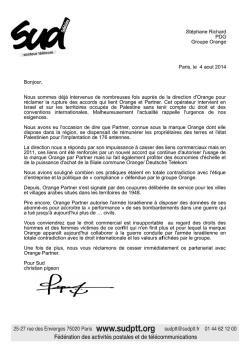 St&eacute;phane Richard PDG Groupe Orange Paris, le 4 aout 2014