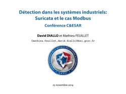 D&eacute;tection dans les syst&egrave;mes industriels: Suricata et le cas Modbus