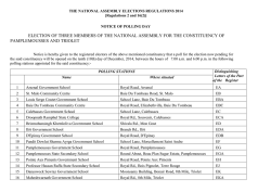 election of three members of the national - Maurice