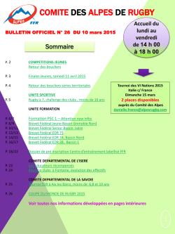 Educateurs inscrits en 2014 - 2015