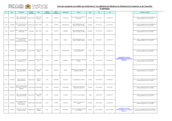 la liste des laboratoires accrédités