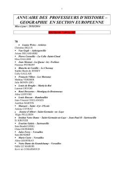 Annuaire professeurs sections européennes