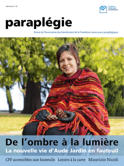 Paraplégie n° 137, mars 2014 (PDF, 5 MB)