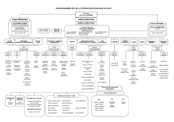 ORGANIGRAMME 2015 DE LA FEDERATION FRANCAISE DE GOLF