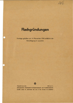 Flachgr&uuml;ndungen - SGBF