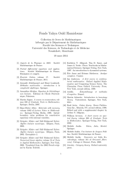 229 titres - Centre de math&eacute;matiques Laurent Schwartz