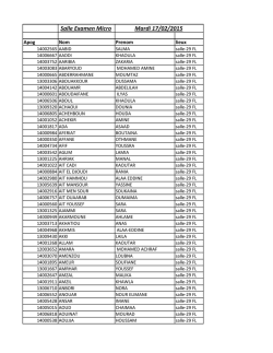 Salle Examen Micro S1