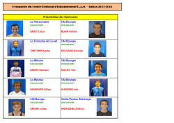 La Vierzonnaise S.M Bourges SAJOT Lucas BLAIN Adrien La