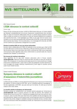 NVS - MITTEILUNGEN - NVS Naturärzte Vereinigung Schweiz