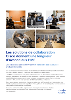 &Eacute;tudes de cas sur les solutions de collaboration pour PME