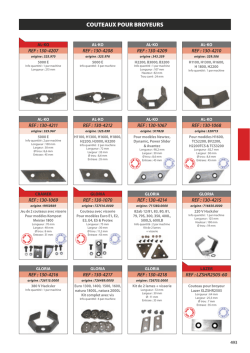 COUTEAUX POUR BROyEURS - Archive-Host