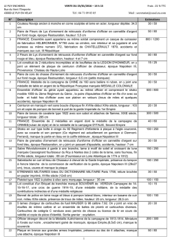 LE PUY ENCHERES VENTE DU 25/01/2016 &ndash; 14 h