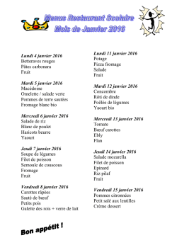 Lundi 4 janvier 2016 Betteraves rouges P&acirc;tes carbonara