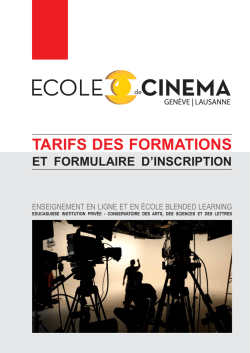 T&eacute;l&eacute;charger - L`Ecole de Cin&eacute;ma de Gen&egrave;ve