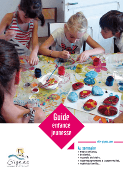 Guide enfance jeunesse