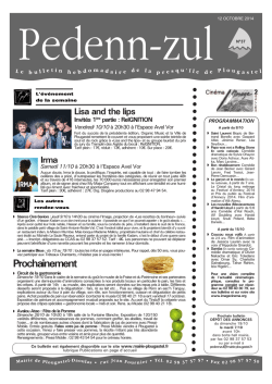 T&eacute;l&eacute;chargez le Pedenn Zul du 12 octobre 2014 - Plougastel