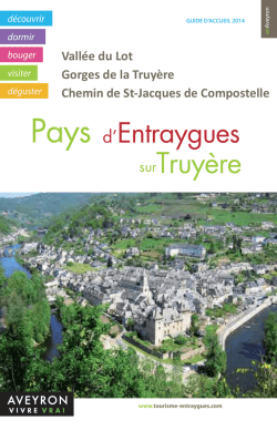 ENTRAYGUE GUIDE 2014 pl.indd - Office de Tourisme du Pays d