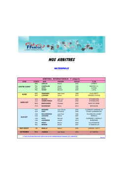 Nos arbitres