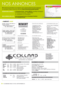 NOS ANNONCES - La Champagne Viticole