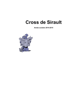 Cross du Challenge des Oursons le samedi 4 octobre 2014.