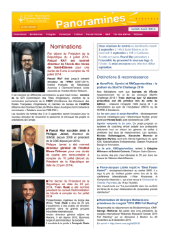 Nominations - Association des Ingénieurs Civils des Mines de Saint