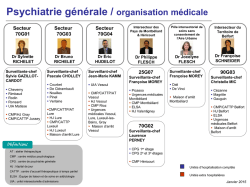 Psychiatrie g&eacute;n&eacute;rale / organisation m&eacute;dicale