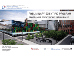 programme scientifique - 2015 Joint Congress on Medical Imaging