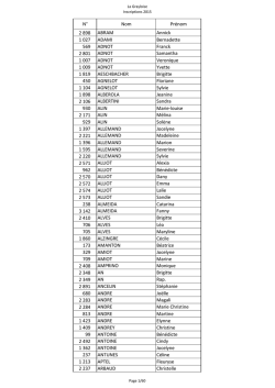 Inscrites LA GRAYLOISE 2015
