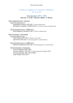 Liste des membres du laboratoire