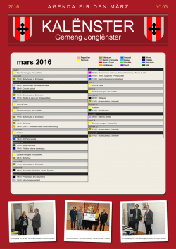 Kal&euml;nster M&auml;erz 2016