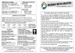 hebdo mini graves - Secteur pastoral des Graves