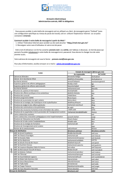 Annuaire des directeurs et des d&eacute;l&eacute;gu&eacute;s210509