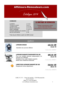 CATALOGUE 2014 11 04 - Affuteurs