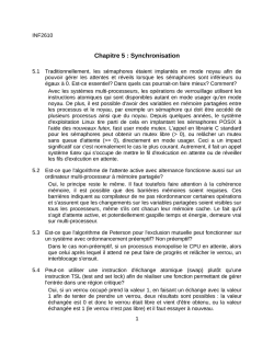 Partie 1 : Processus et Thread