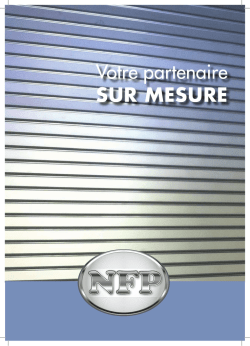 BROCHURE NFP.indd - Rideaux M&eacute;talliques