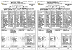 Tierc&eacute; - Quart&eacute; - Quint&eacute; Tierc&eacute; - Quart&eacute; - Quint&eacute;