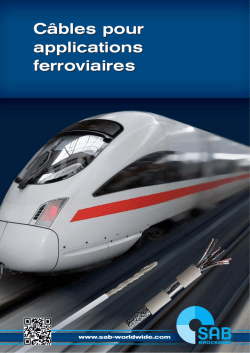 c&acirc;bles pour applications ferroviaires