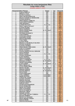 Course des benjamines