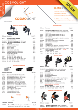 TARIF DIMATEC 2014 COSMOLIGHT.ai