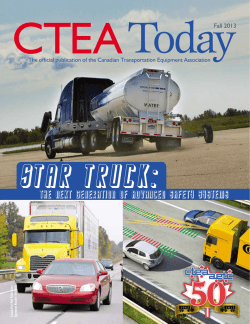Fall 2013 - Canadian Transportation Equipment Association