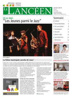 Le Lancéen de janvier 2014