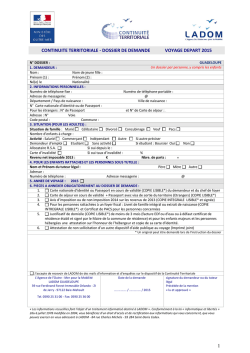 1 continuite territoriale - dossier de demande voyage