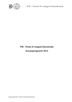 Programm (Langfassung) als PDF - Partei fir Integral Demokratie