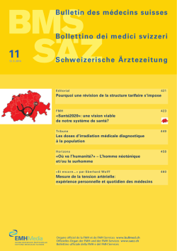 Bulletin des m&eacute;decins suisses 11/2014