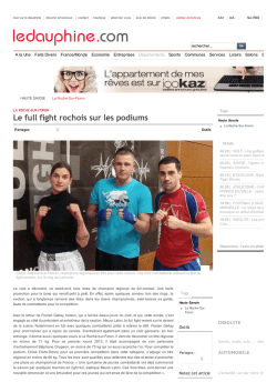 Le full fight rochois sur les podiums