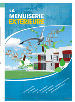La menuiserie ext&eacute;rieure