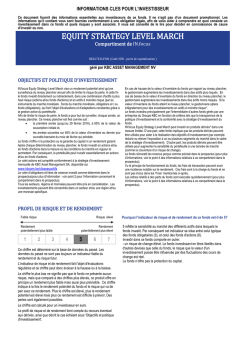 EQUITY STRATEGY LEVEL MARCH